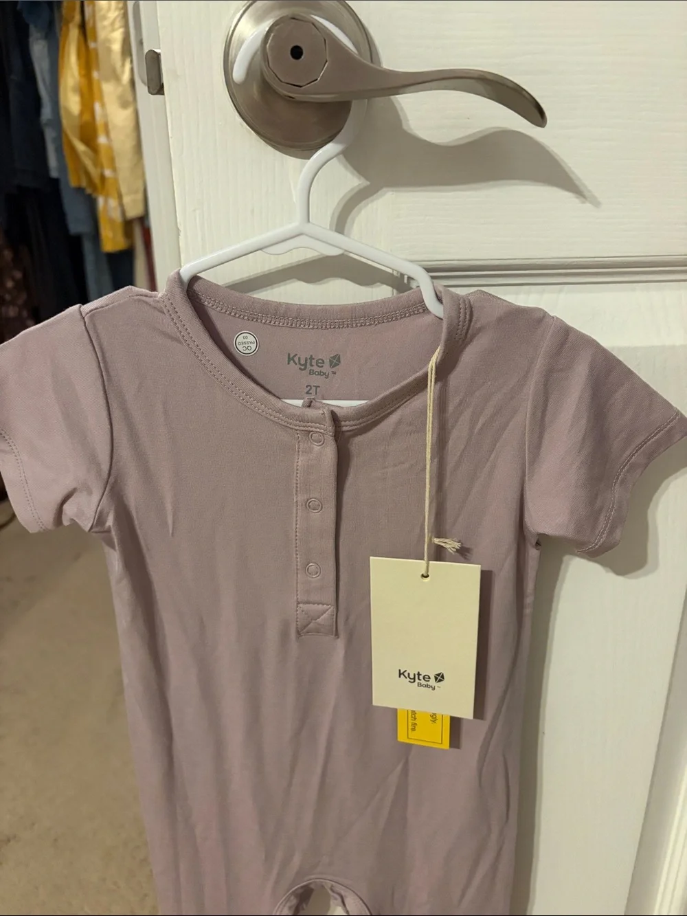 Kyte Baby Short-Sleeve Henley Romper